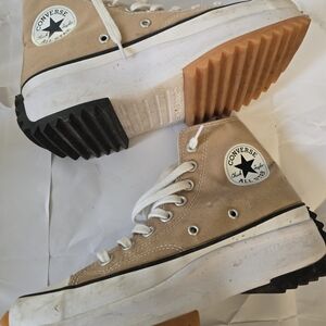Converse Women High-Top Sneakers - Tan